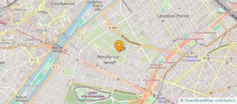 localisation de l'entreprise SYND COPRO 80B A 82 R PERRONET à NEUILLY SUR SEINE