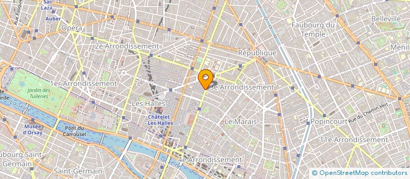 localisation de l'entreprise SYND COPRO 81 83 RUE BEAUBOURG  PARIS