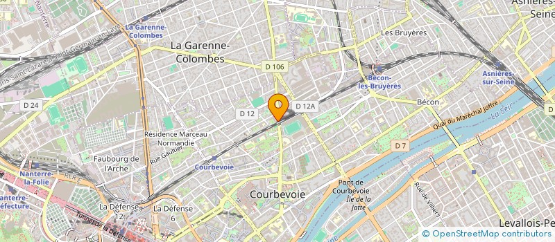 localisation de l'entreprise SYND COPRO 81-97 R DE COLOMBES à COURBEVOIE