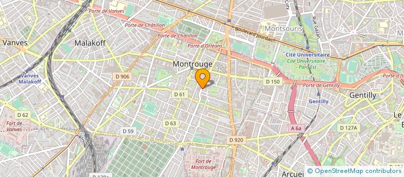localisation de l'entreprise SYND COPRO 81 AV HENRI GINOUX  MONTROUGE