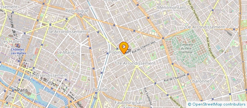 localisation de l'entreprise SYND COPRO 83 BD VOLTAIRE  PARIS