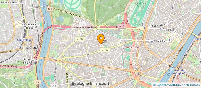 localisation de l'entreprise SYND COPRO 83 R ESCUDIER à BOULOGNE-BILLANCOURT