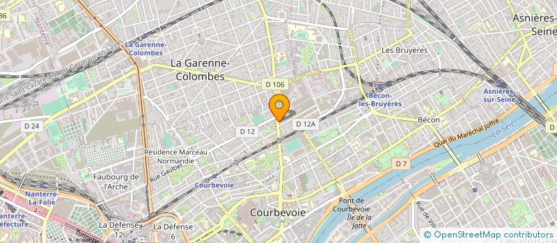 localisation de l'entreprise SYND COPRO 84 A 86 R DE COLOMBES à COURBEVOIE