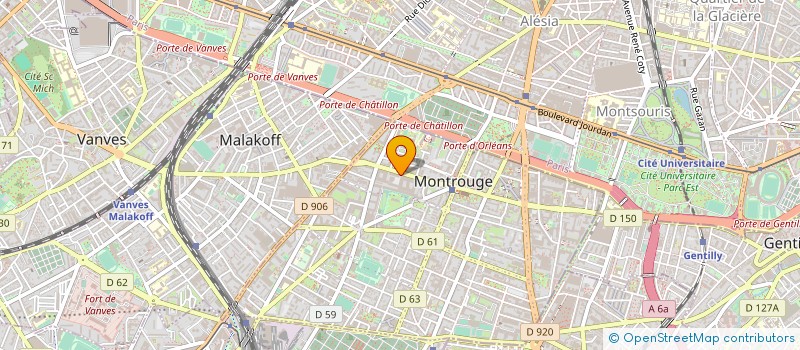 localisation de l'entreprise SYND COPRO 85 RUE GABRIEL PERI  MONTROUGE