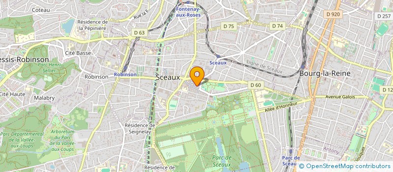 localisation de l'entreprise SYND COPRO 86 R HOUDAN à SCEAUX