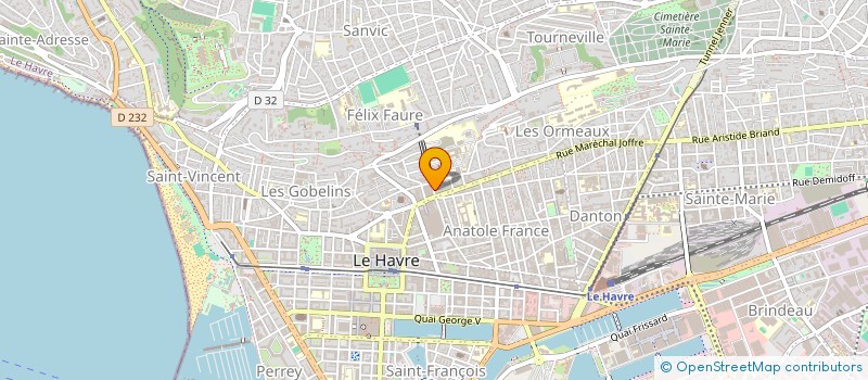 localisation de l'entreprise SYND COPRO 86 RUE DU DOCTEUR VIGNE à LE HAVRE