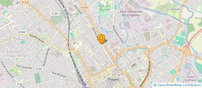 localisation de l'entreprise SYND COPRO 87-91 RUE DE PREIZE  TROYES