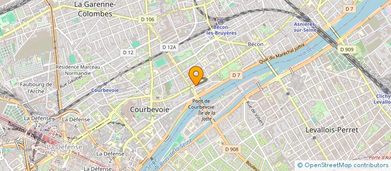 localisation de l'entreprise SYND COPRO 88 BD ST DENIS à COURBEVOIE