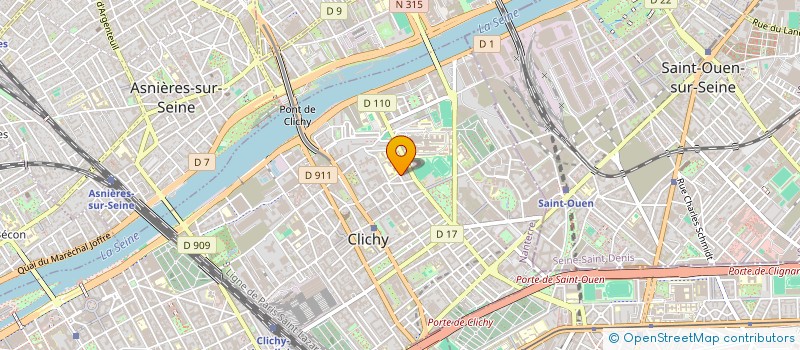 localisation de l'entreprise SYND COPRO 88 R D'ALSACE à CLICHY