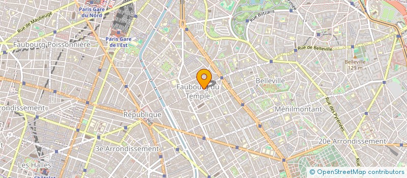 localisation de l'entreprise SYND COPRO 88 R FAUBOURG DU TEMPLE  PARIS