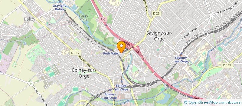 localisation de l'entreprise SYND COPRO 88 RUE DU PETIT VAUX  EPINAY-SUR-ORGE