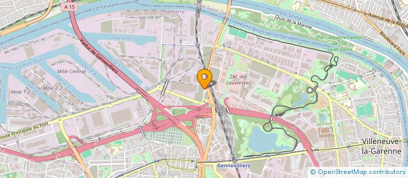 localisation de l'entreprise SYND COPRO 89-93 AVENUE MARCEL PAUL à GENNEVILLIERS