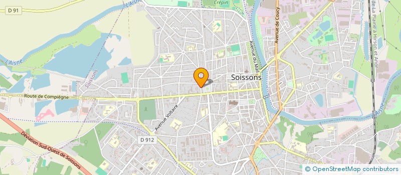 localisation de l'entreprise SYND COPRO 9'11 R DU GAL PILLE à SOISSONS