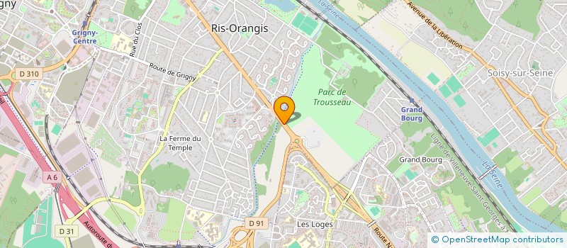 localisation de l'entreprise SYND COPRO 9 13 AV DE LA LIBERATION à RIS-ORANGIS