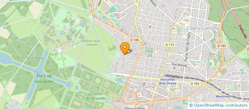 localisation de l'entreprise SYND COPRO 9 - 19 R DE L'ERMITAGE  VERSAILLES