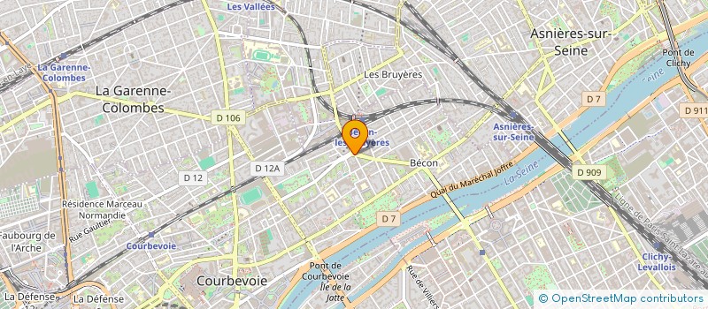 localisation de l'entreprise SYND COPRO 9 B PL DE BELGIQUE à COURBEVOIE