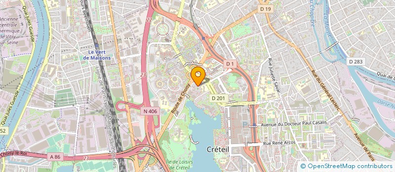 localisation de l'entreprise SYND. COPRO 9 PL J. GIRAUDOUX 94 CRETEIL  CRETEIL