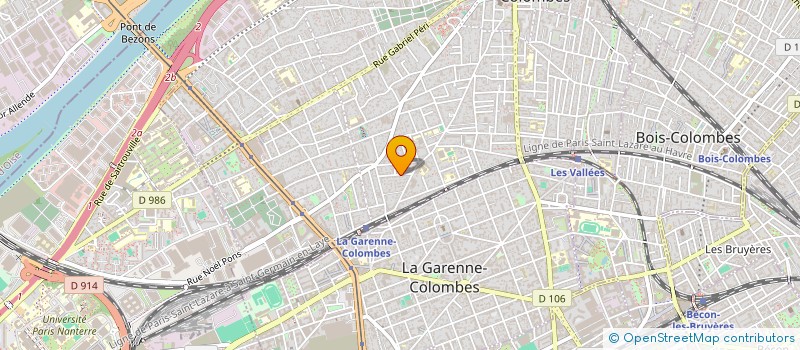 localisation de l'entreprise SYND COPRO 9 R DE LA PAIX  COLOMBES