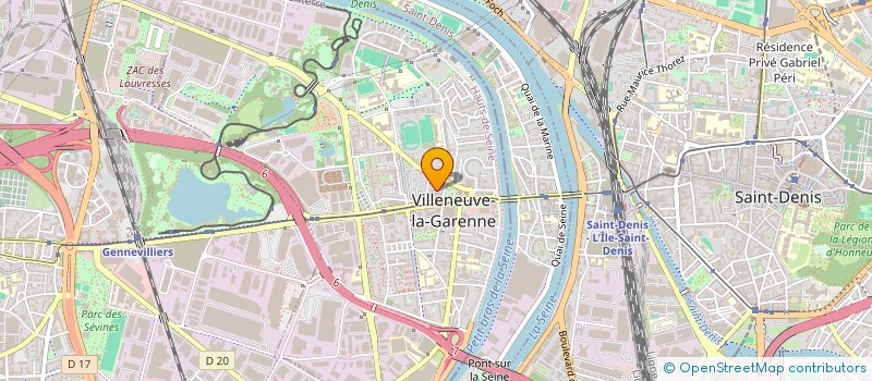 localisation de l'entreprise SYND COPRO 9 R DUPONT DE CHAMBON  VILLENEUVE-LA-GARENNE