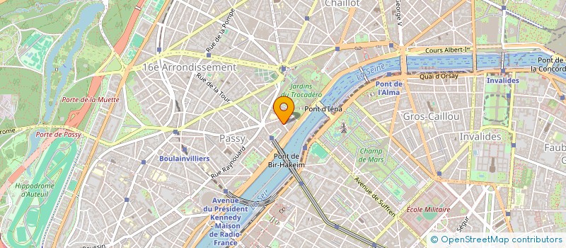 localisation de l'entreprise SYND COPRO 9 RUE BEETHOVEN  PARIS