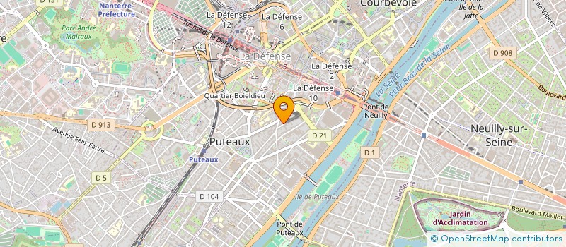 localisation de l'entreprise SYND COPRO 9 RUE DE L'OASIS  PUTEAUX