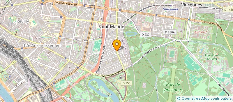 localisation de l'entreprise SYND COPRO 90 AVENUE GENERAL DE GAULLE à SAINT-MANDE