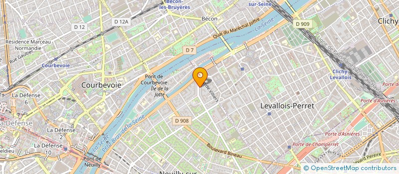 localisation de l'entreprise SYND COPRO 90 B BD VICTOR HUGO à NEUILLY-SUR-SEINE