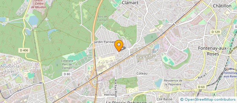 localisation de l'entreprise SYND COPRO 91-95 R DE LA PORTE TRIVAUX à CLAMART