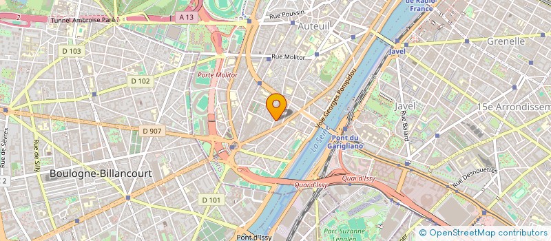 localisation de l'entreprise SYND.COPRO 91 RUE BOILEAU  PARIS