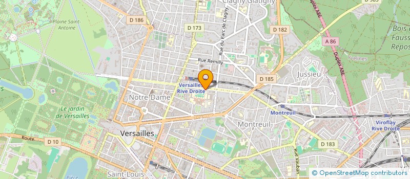 localisation de l'entreprise SYND COPRO 92 BD DE LA REINE à VERSAILLES