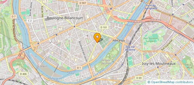 localisation de l'entreprise SYND COPRO 93 AV PIERRE GRENIER à BOULOGNE-BILLANCOURT