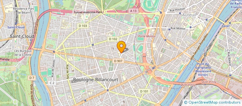 localisation de l'entreprise SYND COPRO 94 RUE DENFERT ROCHEREAU à BOULOGNE-BILLANCOURT