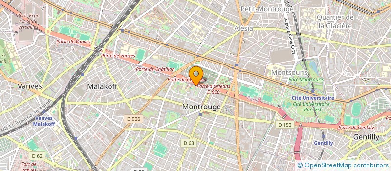 localisation de l'entreprise SYND COPRO 95 BD ROMAIN ROLLAND  MONTROUGE