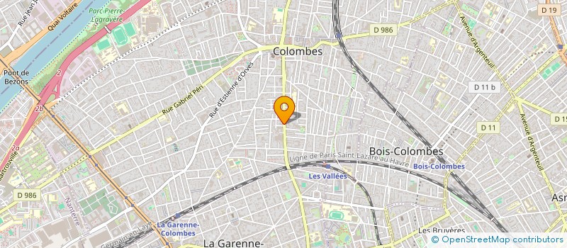 localisation de l'entreprise SYND COPRO 96 A 98 AV HENRI BARBUSSE à COLOMBES