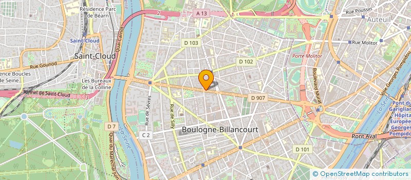 localisation de l'entreprise SYND COPRO 96 RTE DE LA REINE à BOULOGNE-BILLANCOURT