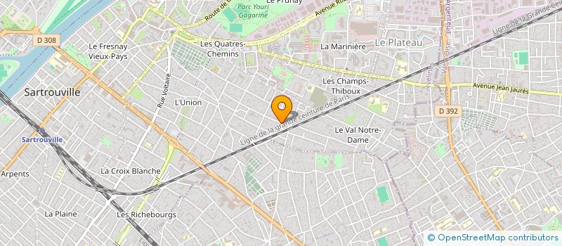 localisation de l'entreprise SYND COPRO 97 R GUY MOQUET  SARTROUVILLE