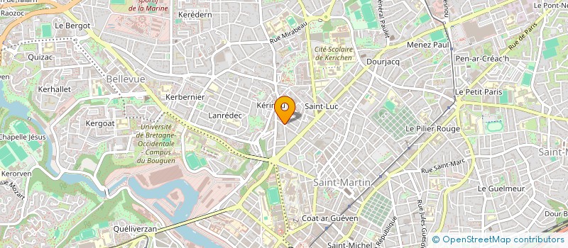 localisation de l'entreprise SYND COPRO 97 RUE MATHIEU DONNART à BREST