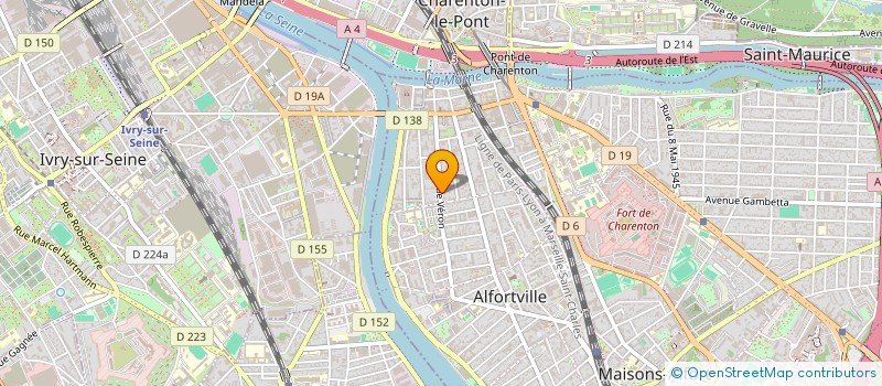 localisation de l'entreprise SYND COPRO 97 RUE VERON  ALFORTVILLE