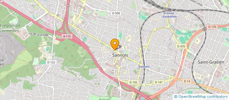 localisation de l'entreprise SYND COPRO 98 BD CHARLES DE GAULLE  SANNOIS