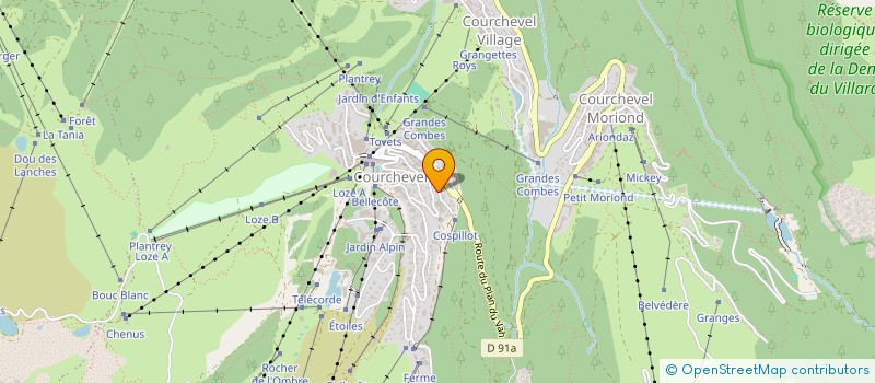 localisation de l'entreprise SYND COPRO AIGUILLE DE MEY à COURCHEVEL