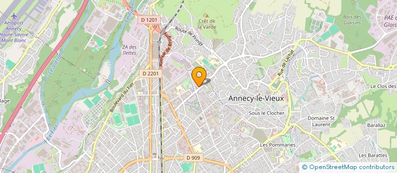 localisation de l'entreprise SYND COPRO ANDROSACE MEYTHET  ANNECY