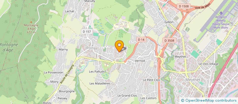 localisation de l'entreprise SYND COPRO ANTLIA  POISY