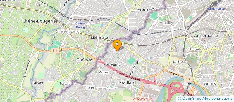 localisation de l'entreprise SYND COPRO ARC EN CIEL  GAILLARD