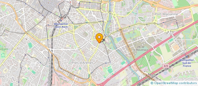 localisation de l'entreprise SYND COPRO ARC EN CIEL à MONTPELLIER