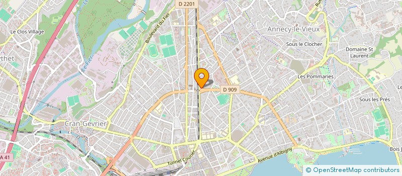 localisation de l'entreprise SYND COPRO ARISTIDE BRIAND  ANNECY