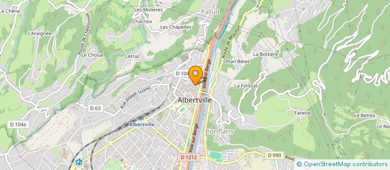 localisation de l'entreprise SYND COPRO ARMAND  ALBERTVILLE