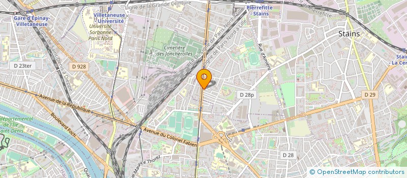 localisation de l'entreprise SYND COPRO AV ELISEE RECLUS à PIERREFITTE-SUR-SEINE