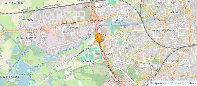 localisation de l'entreprise SYND COPRO BD CLEUNAY & RUE LALLEMAND  RENNES