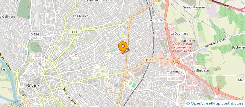 localisation de l'entreprise SYND COPRO BLOC 1 CITE DU PARC  BEZIERS