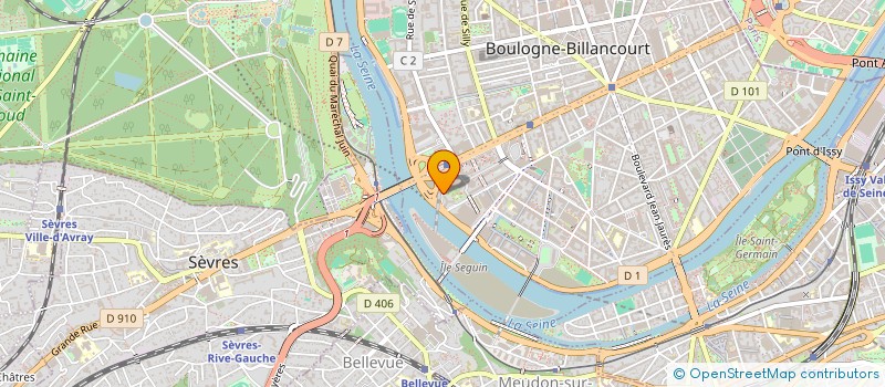 localisation de l'entreprise SYND COPRO BUREAUX PONT DE SEVRES à BOULOGNE-BILLANCOURT